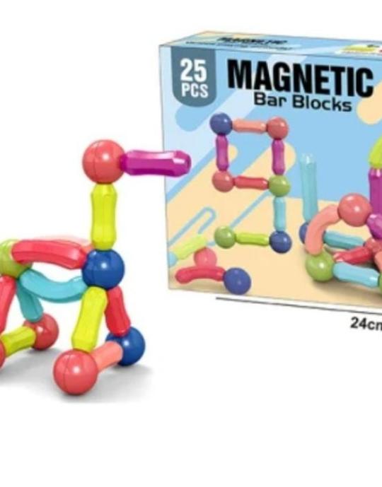 25 PCS MAGNETIC BAR BLOCKS